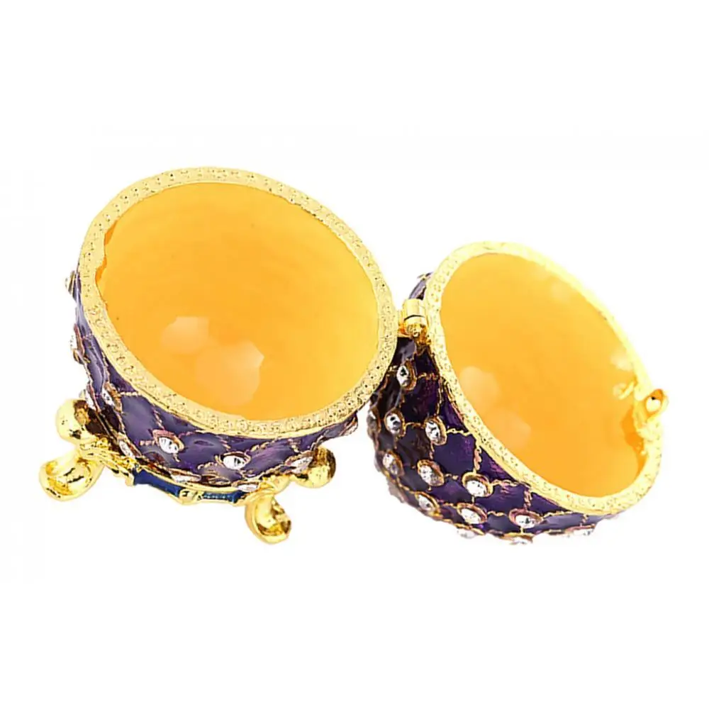 

Easter Egg Jewelry Box Enamel Trinket Holder Ornament Home Decor Keepsake