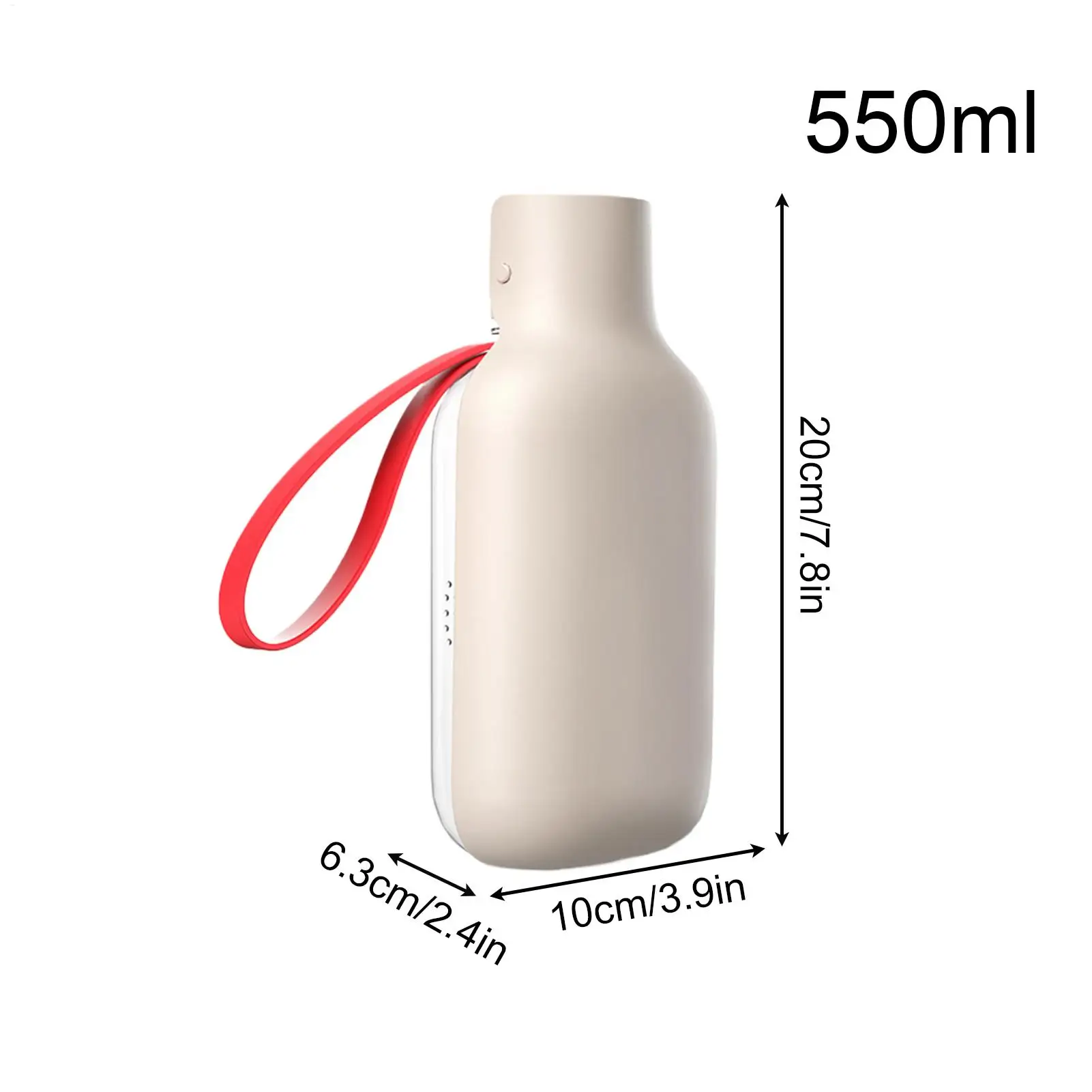 550ML Large Dog Water Bottle Dispenser For Small Big Dogs Portable Travel Pet Drinking Bowls Bulldog Labrador Feeder Supplies - view 6