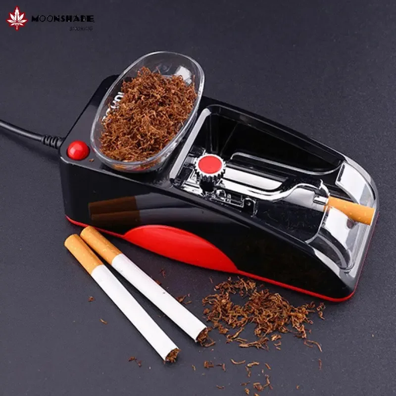 

MOONSHADE 6.5/8mm Tube Automatic Cigarette Rolling Machine Portable Tobacco Filling Injector Roller Maker DIY Smoking Accessory