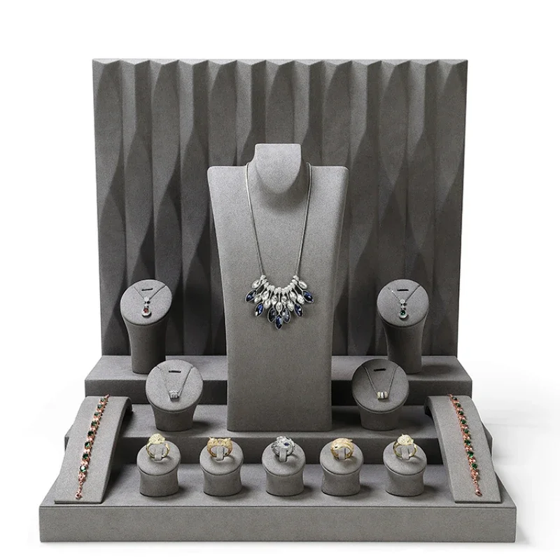 Light Luxury Jewelry Display Props Necklace Ring Jewelry Display Rack Window Jewelry Display Rack Live Broadcast