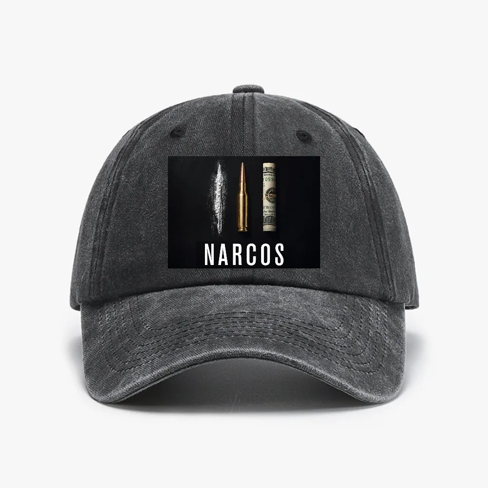

Men Narcos Pablo Escobar Baseball Cap Unisex Outdoor Adjustable Distressed Washed Golf hat