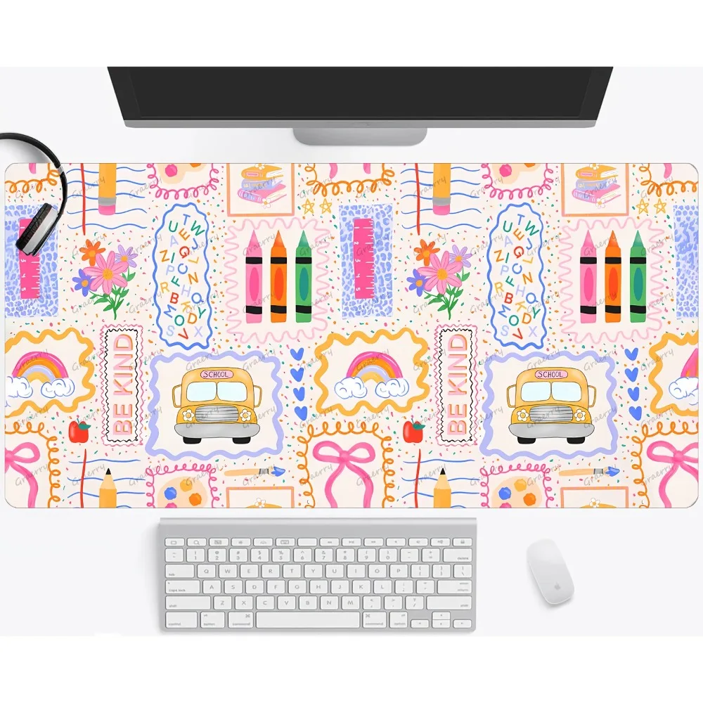 

Minimalist Black White Hand Desk Mat, Extra Large Line Art Mouse Pad, Non-Slip Waterproof Keyboard Mat for Desk Decor