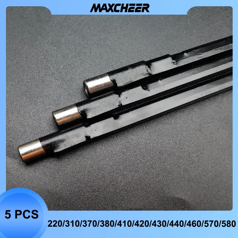 5Pcs Double Course Way Guitar Truss Rod Inner Diameter 9mm Steel A3 220/370/380/410/420/430/440/460/570/580MM