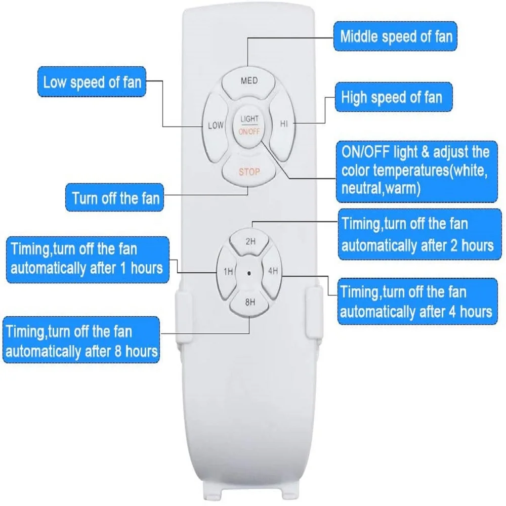 Imagem -06 - Depeley Controle Remoto Ventilador de Teto de Cristal com Luz 3-blade Retrátil Led Ventilador Lustre Cor Mutável para Sala de Estar