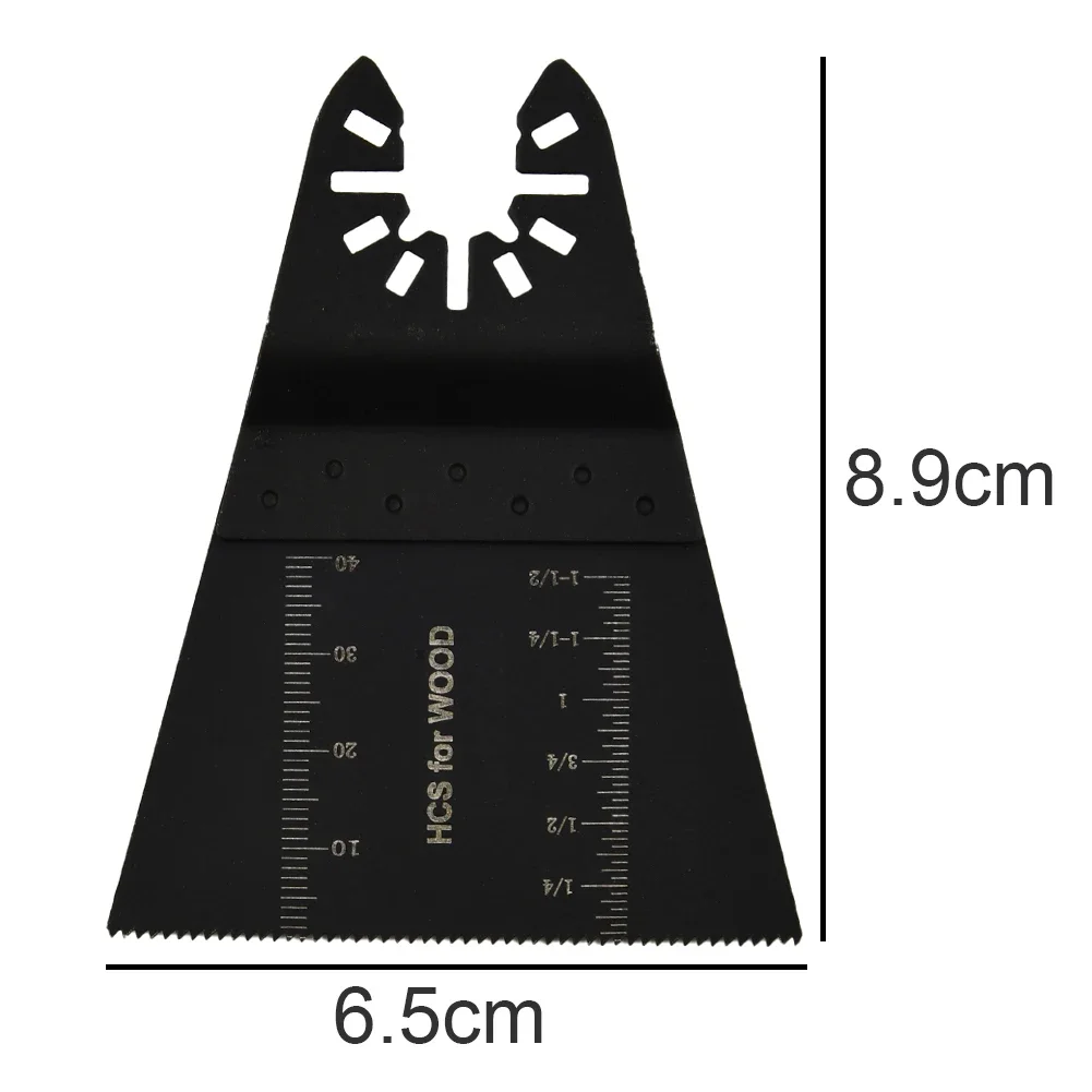 Hojas de sierra oscilantes de 65 Mm, hojas de sierra multiherramienta de acero rico en carbono, liberación rápida para herramientas de corte de Metal, madera y plástico