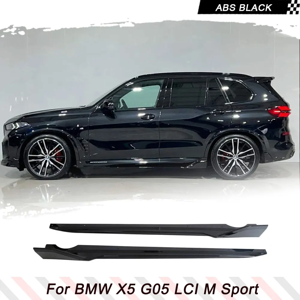 

Glossy Black ABS Side Skirt Extension Splitter Lip For BMW X5 G05 M-Sport LCI 2023 Car Body Kits Car Accessories