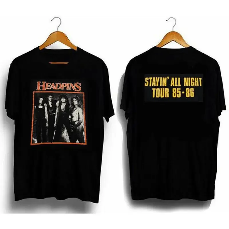 Remake 2 Sided Headpins Rock Band T Shirt Full Sizes