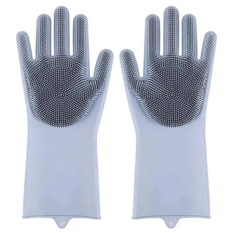 

Pet Grooming Cleaning Gloves Dog Cat Bathing Shampoo Glove Scrubber Magic Dishwashing Cleanner Sponge Silicon Hair Removal Glove