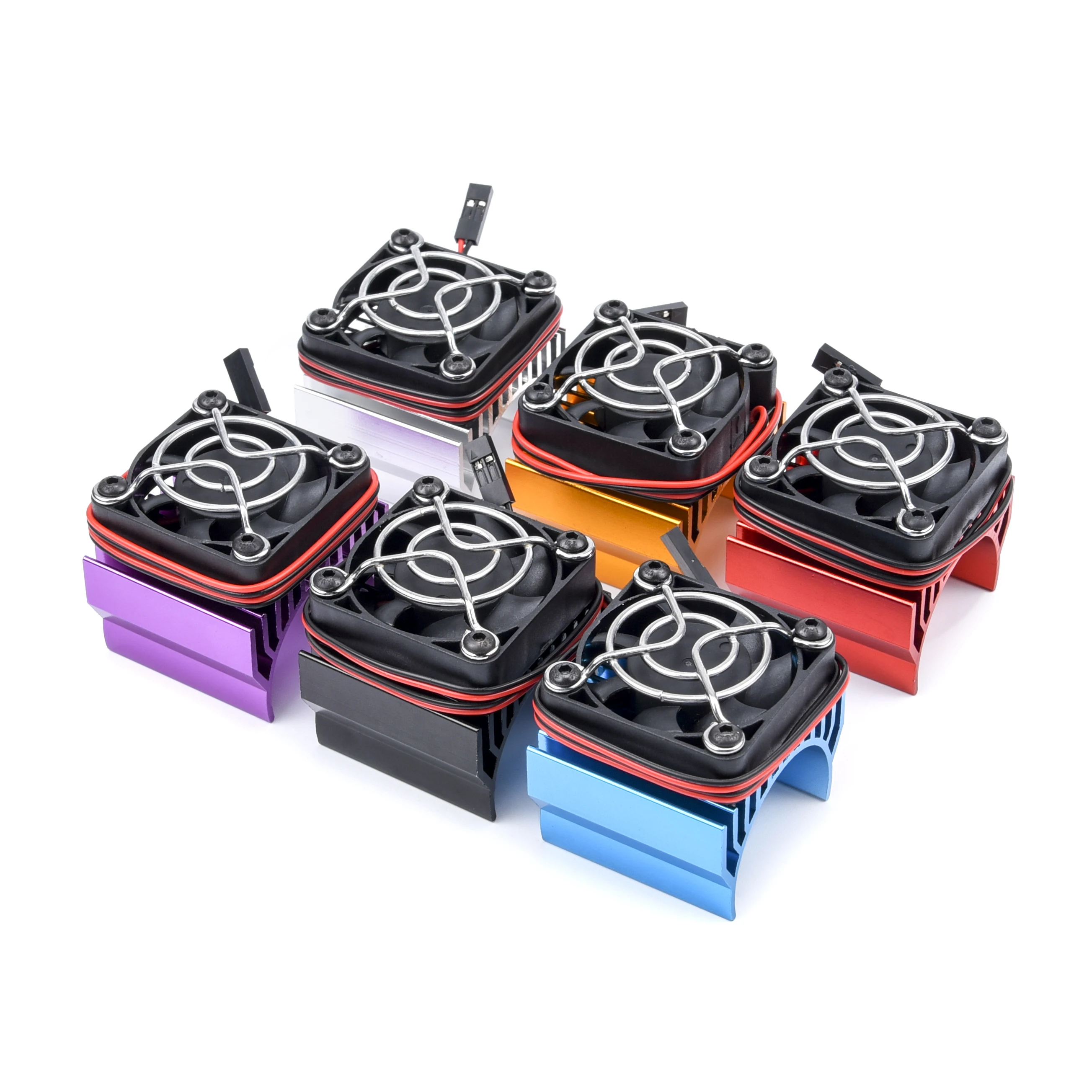 

540/550/ Motor Heat Sink Cooler Heat Fin 36mm Diameter Radiator/cooler 4010 Dc 5v Cooling Fan For Rc Model Car Traxxas Hsp Scx10