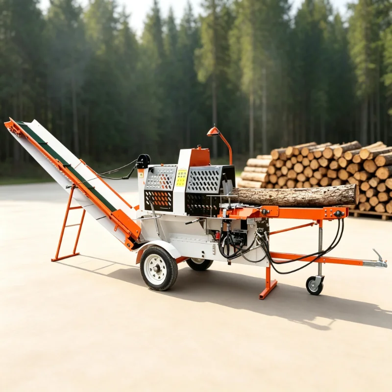 Factory Professional 20T Automatic Wood Splitting Forest Machine &firewood Processor Firewood Splitter Machine Log Splitter