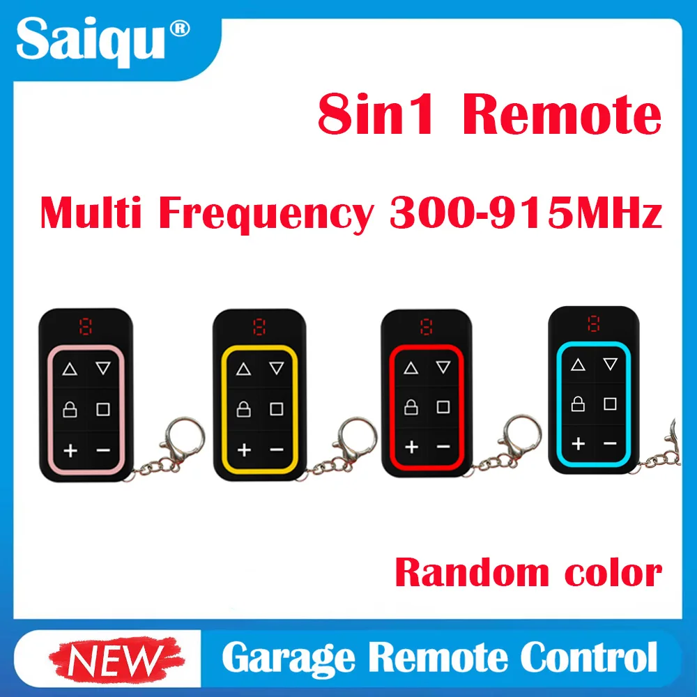 

8-in-1 Garage Door Remote Control Multi Frequency 300-915MHZ Open 8 Doors Multi-function Remote Control