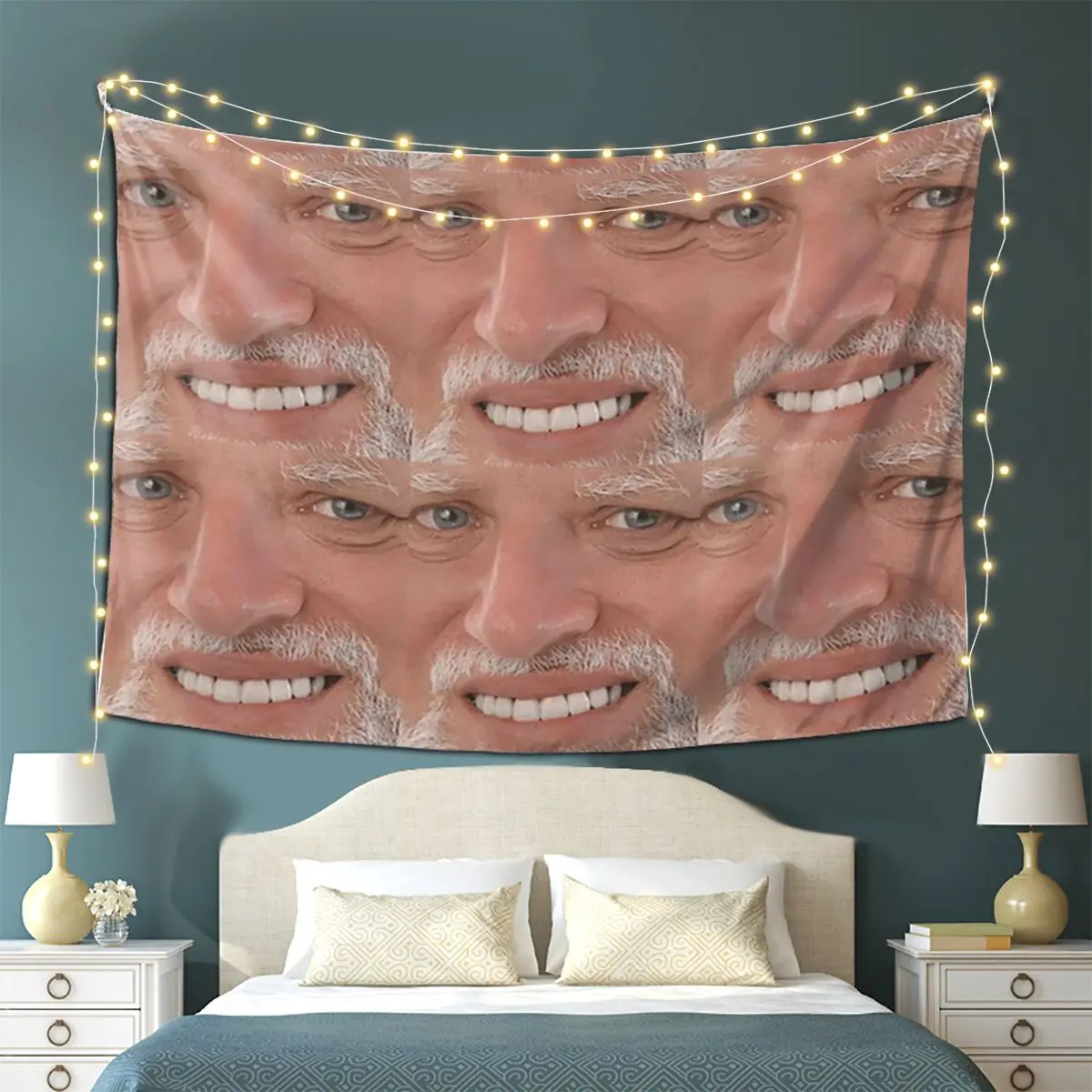 

Hide The Pain Harold Meme Tapestry Wall Hanging Aesthetic Home Decor Tapestries for Living Room Bedroom