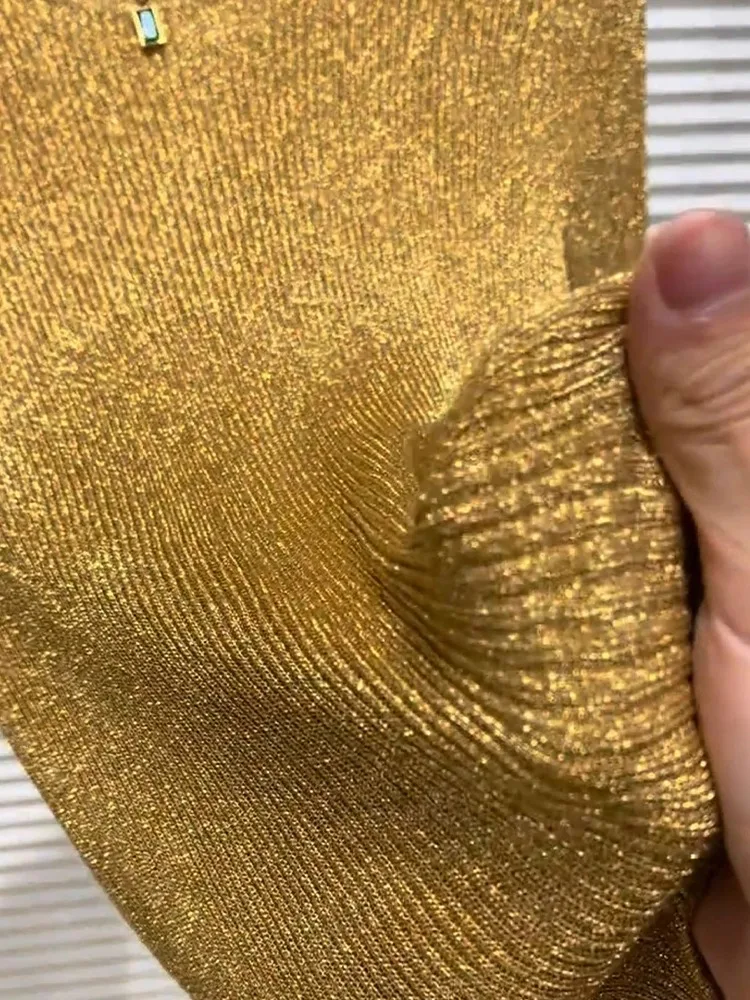 เสื้อถักไหมน้ำแข็งแฟชั่นลำลองทรงเข้ารูปสำหรับผู้หญิง รุ่นใหม่สำหรับฤดูร้อน สไตล์เกาหลี ใส่ได้หลากหลาย