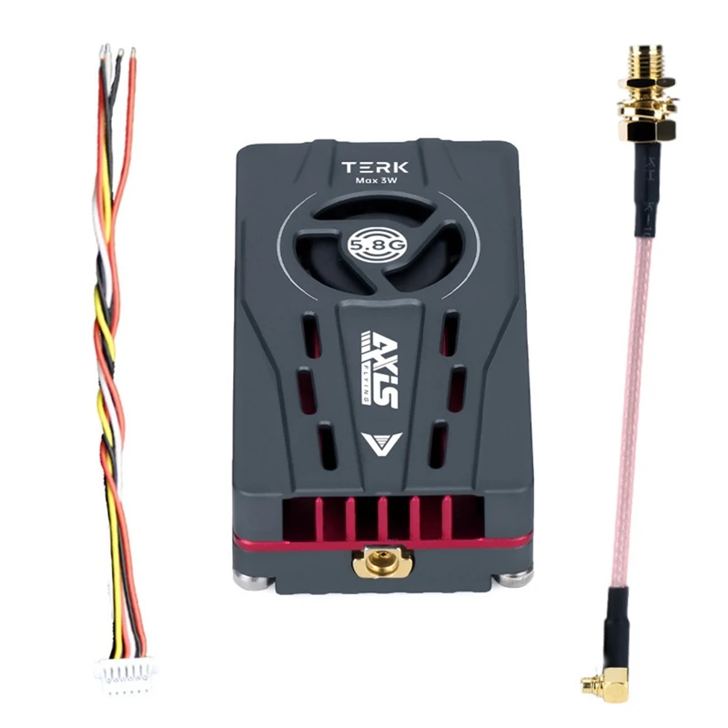 New For Axisflying TERK Max 5.8G 3W VTX Analog FPV Video Transmitter for FPV Freestyle RC Long Range Drone