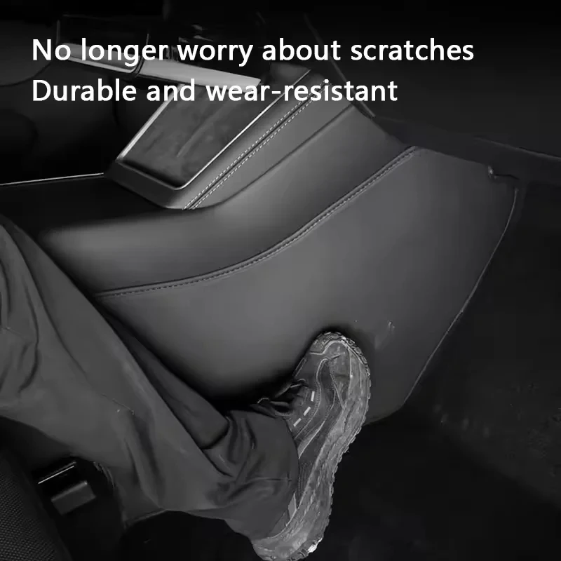 For Tesla ModelY Juniper 2025 Car Central Control Side Anti Kick TPE Waterproof Anti-dirt Full coverage Anti Kick Protective Mat image 4
