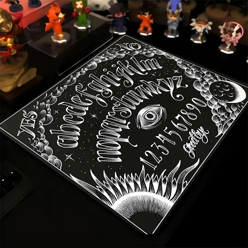 Halloween ouija placa mousepad pequeno lockedge mouse pad para jogadores computador mesa almofada retangular anti-deslizamento de borracha