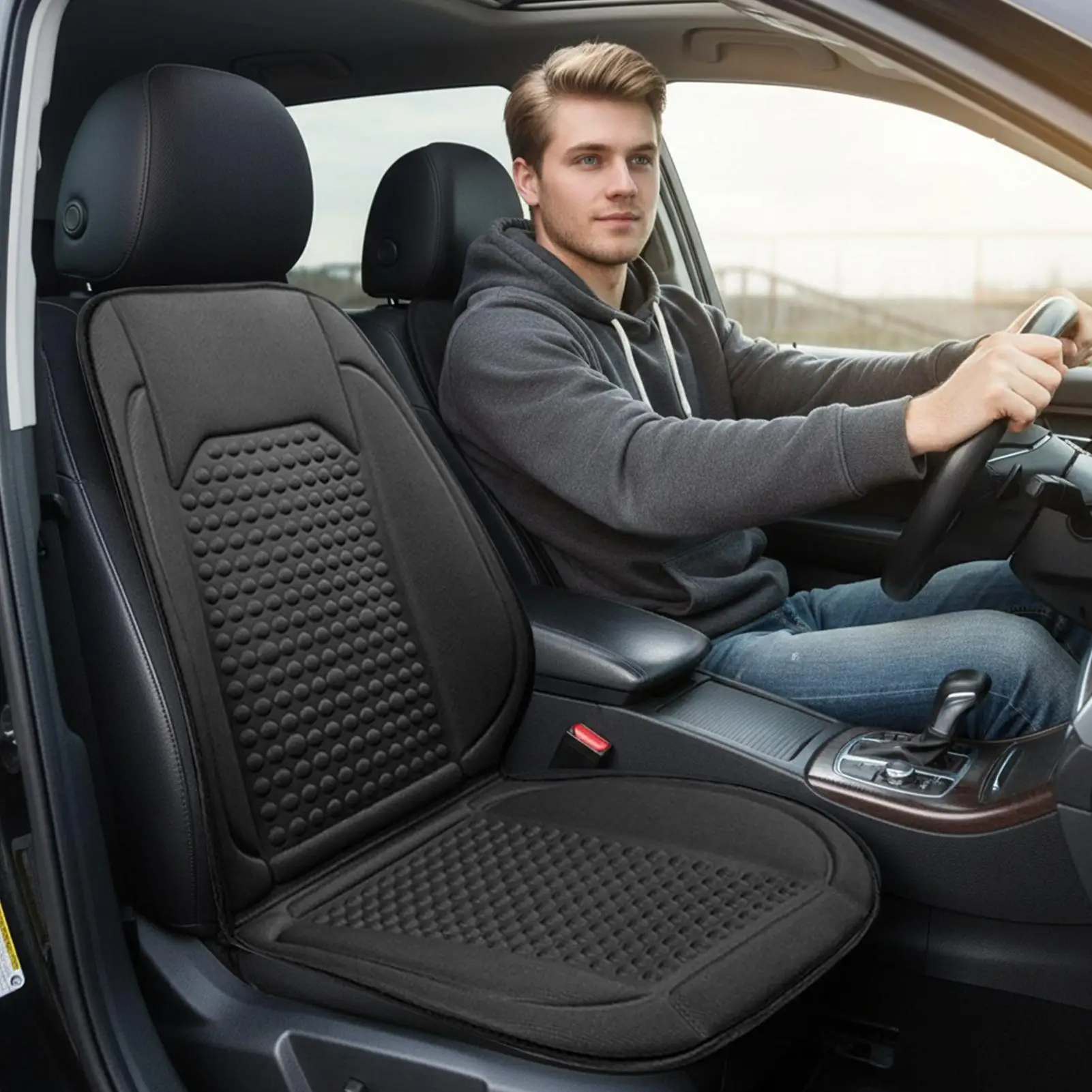 

Heated Car Seat Cover Ergonomic Full Back Cover Heated Seat Cushion Car Accessories For Truck SUV RV Sedan Automotive Van Cold