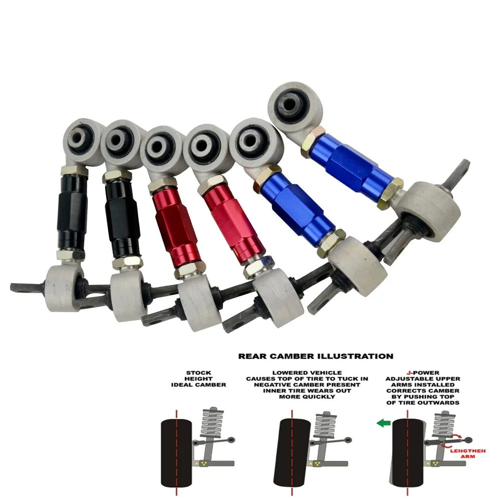 RESO-KiT de brazos Camber ajustables traseros, agujero de 10mm, apto para Honda CRX Civic EK/EGDel Sol Acura Integra