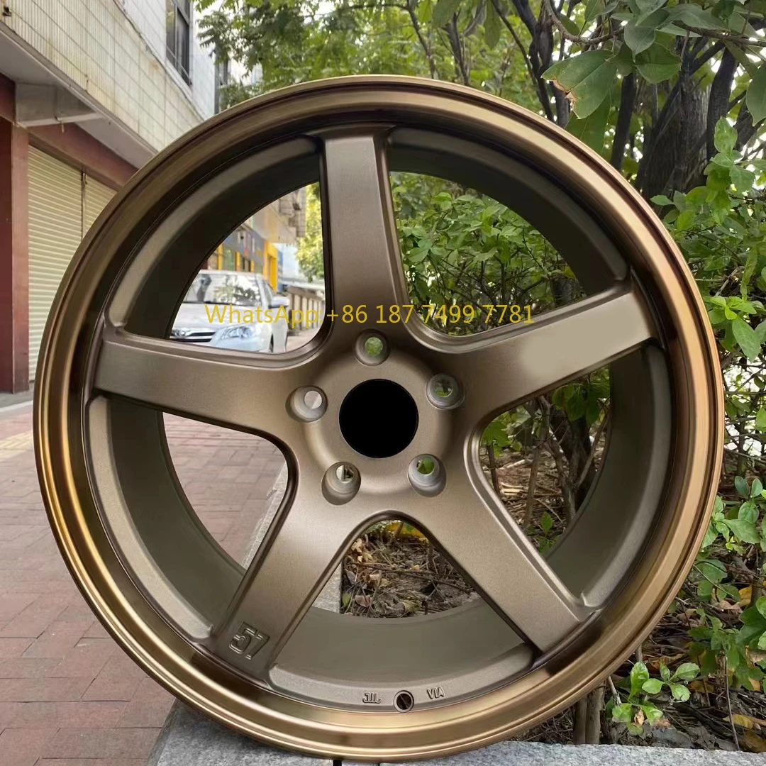 

Высококачественные черные литые диски для легковых автомобилей с 5 спицами, бронзовые
