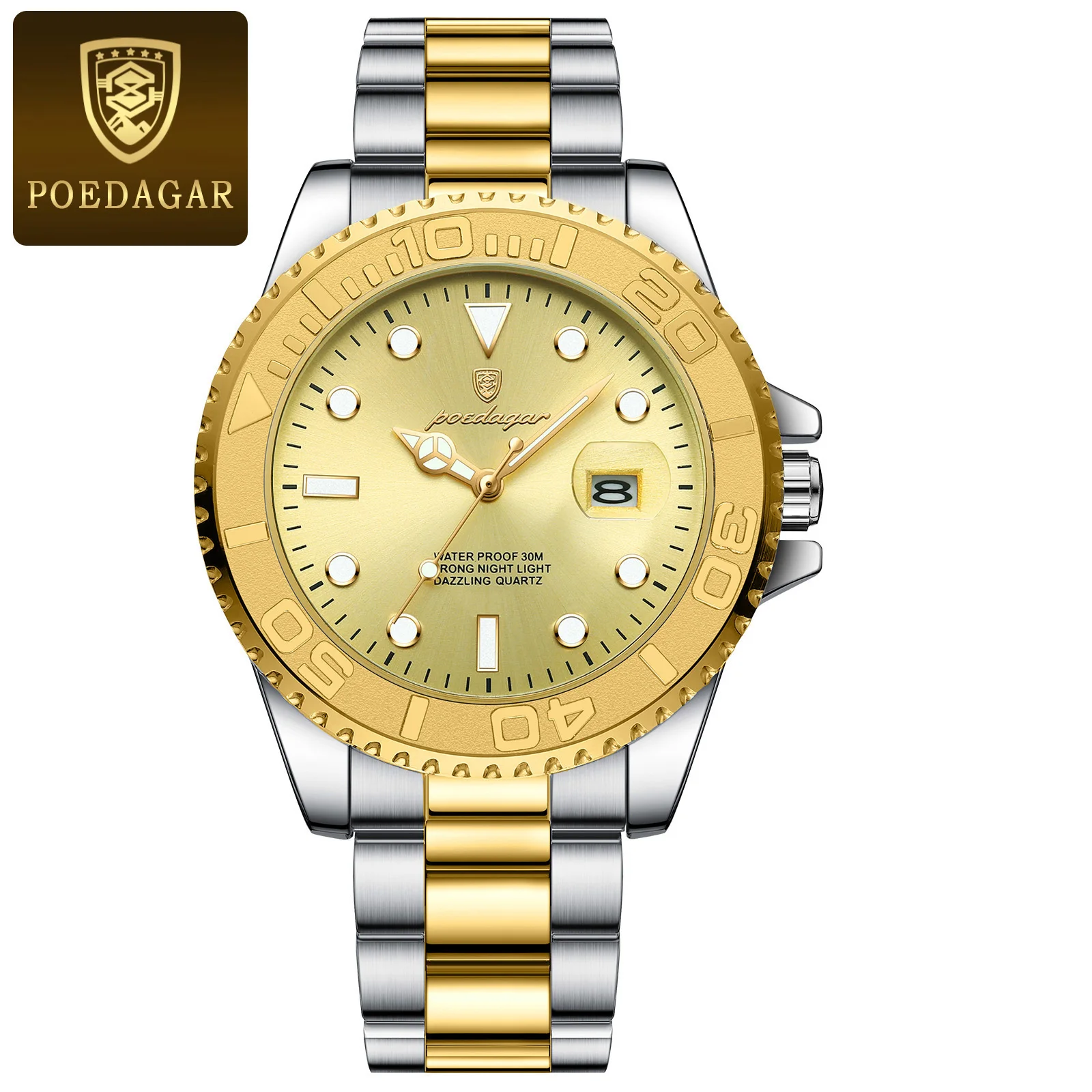 Men's POEDAGAR Top Original Quartz Watch