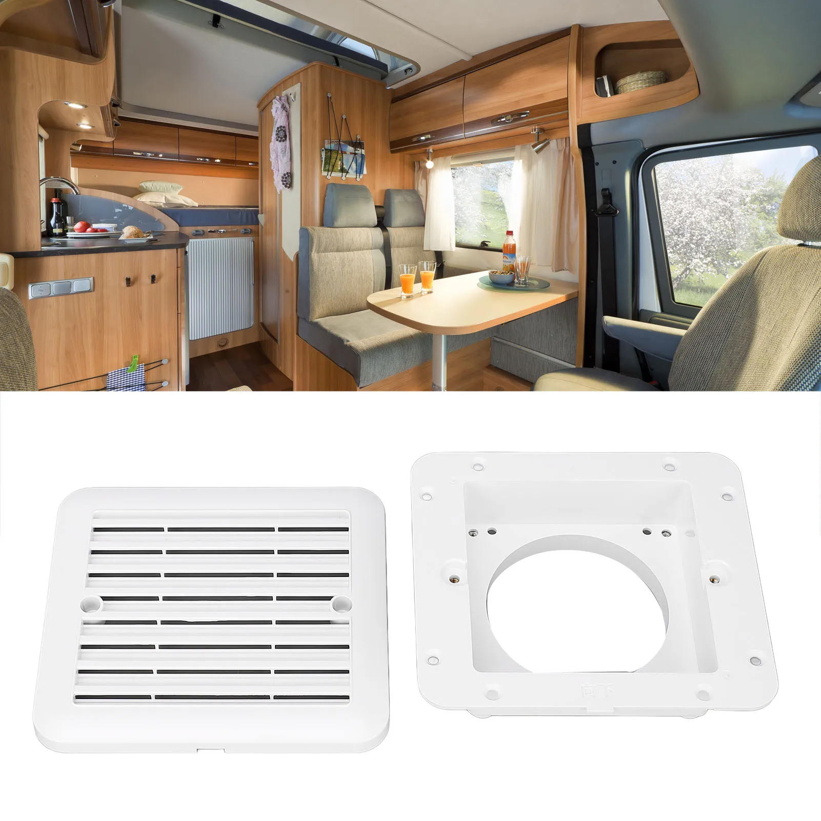 RV شبكة التهوية الجانبية RV منفذ تهوية الهواء مصبغة تنوعا قوي مقاومة للماء تعزيز تبادل الهواء لليخوت #1