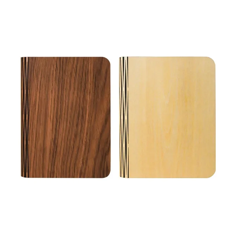 

Creative gift book light gift eye protection lighting led wood engraving folding charging page turning night light