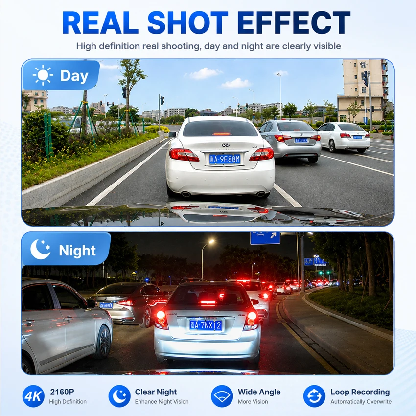 Pour Chery Explore 06 2024-2026 Pour Chery Jaecoo J7 2024-2026 Enregistreur vidéo DVR de voiture HD 4K WiFi Plug and Play Dash Cam DashCam