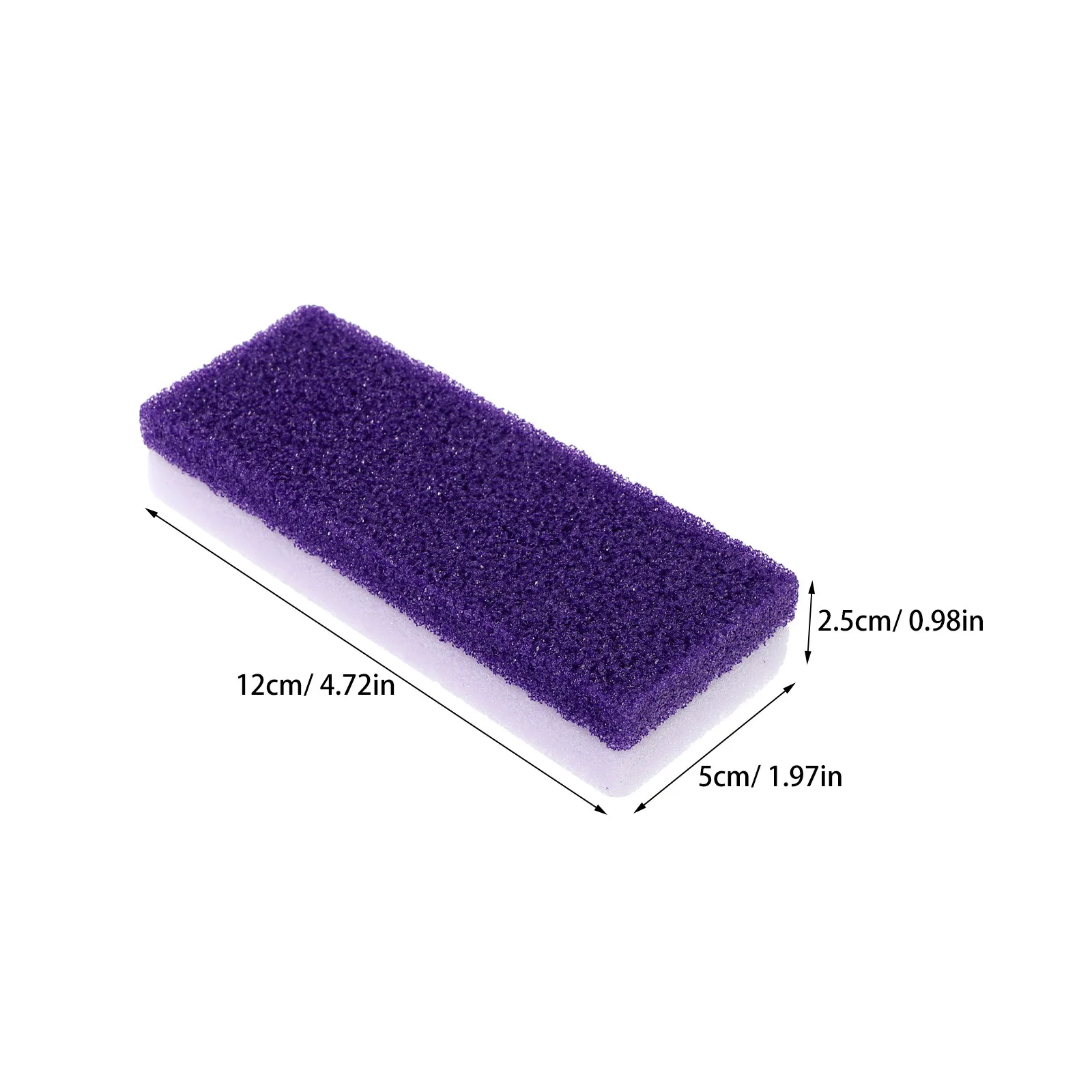 2Pcs Pumice Stone Foot Care Exfoliator for Dead Skin Removal Callus Remover Pedicure Tool Smooth Foot Scrubber Purple - view 2