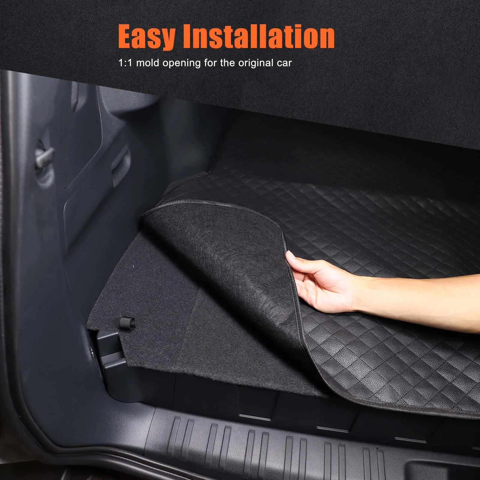 

For 2024-2025Toyota Prado/LC250 trunk pad Car trunk protection pad Dirty pad Auto parts 1pcs (5-seater version)