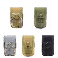 Outdoor Airsoft Tactical Camo Belt Pouch Bag Pack Phone Molle Pouch Camping Hiking Pocket Waist Fanny Bags CS Gear