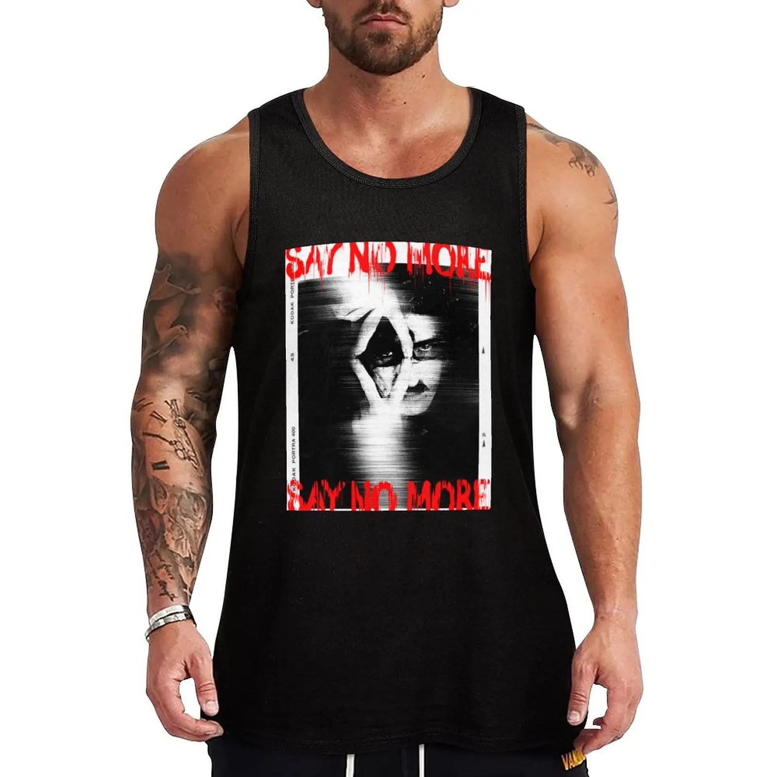 Camiseta sin mangas Say No More Charly Garcia, sin arrugas, informal, para uso diario