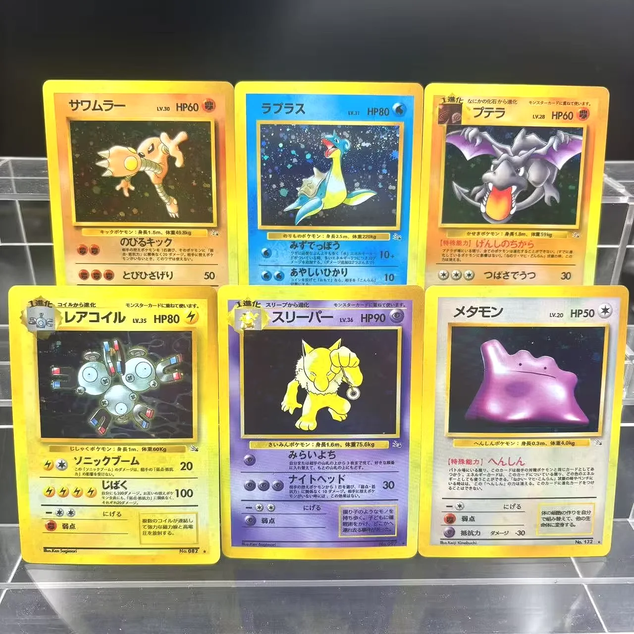 

Коллекционные карты PTCG, аэроктиль, Ditto Hitmonlee Hypno JPN, сделай сам, самодельная одиночная карта, классическая игра, аниме-карта, подарочная игрушка