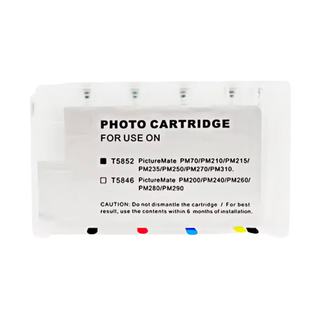 Einkshop For epson T5846 Refillable Ink Cartridge for Epson PictureMate 200 240 260 280 290 PM 240 PictureMate Show PM 225 300