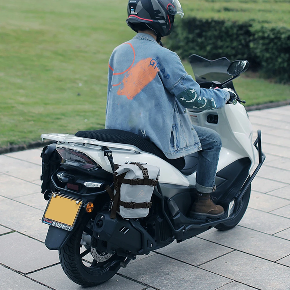 

Motorcycle Tail Bag Waterproof 8L Motor Travel Luggage Motorbike Rear Rack Trunk Storage Bag Professional Motorcycle Accessories