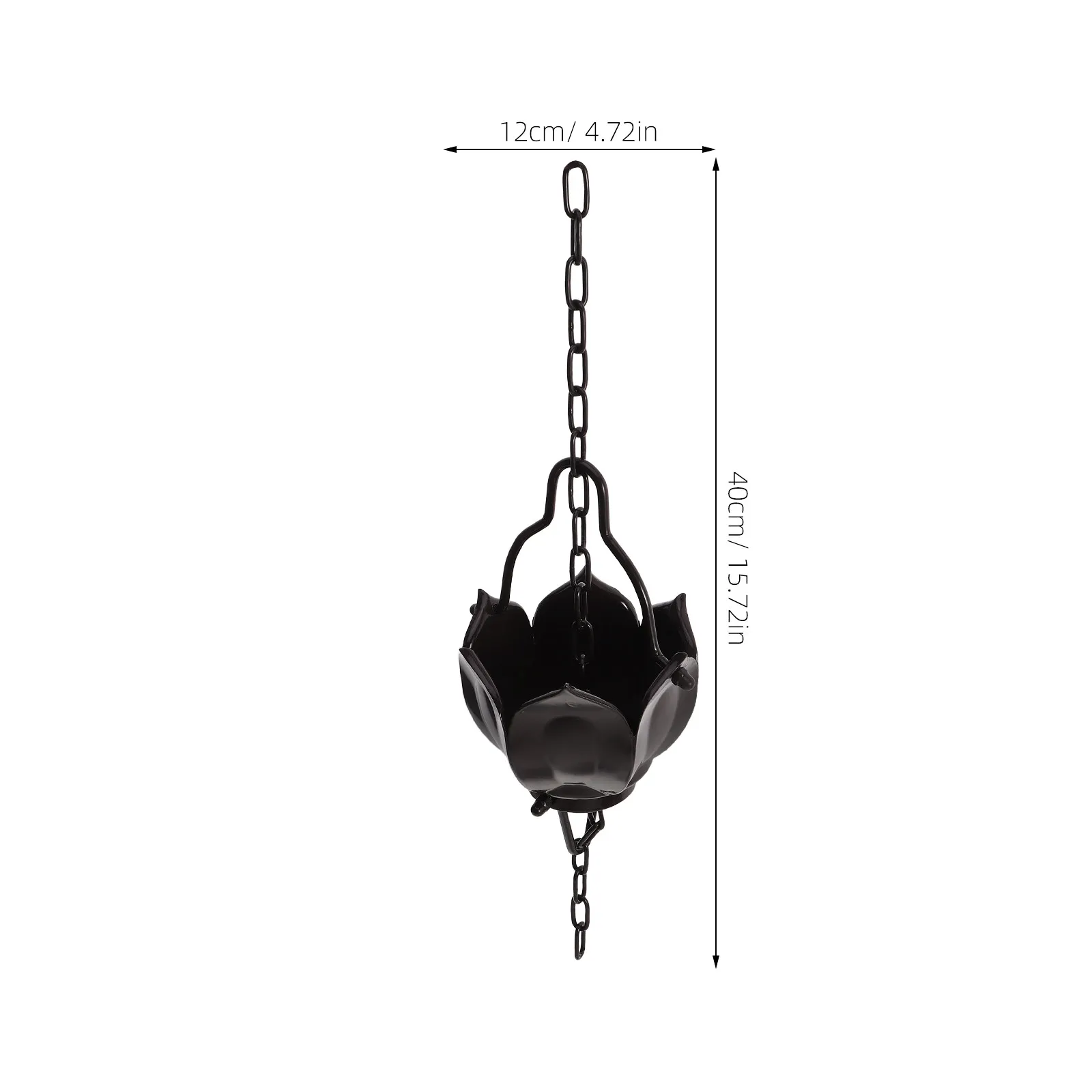 Aluminum Alloy Rain Chain Long-Lasting Rainwater Guide for Courtyard Garden Villa Easy Install Decorative Gutter Chain