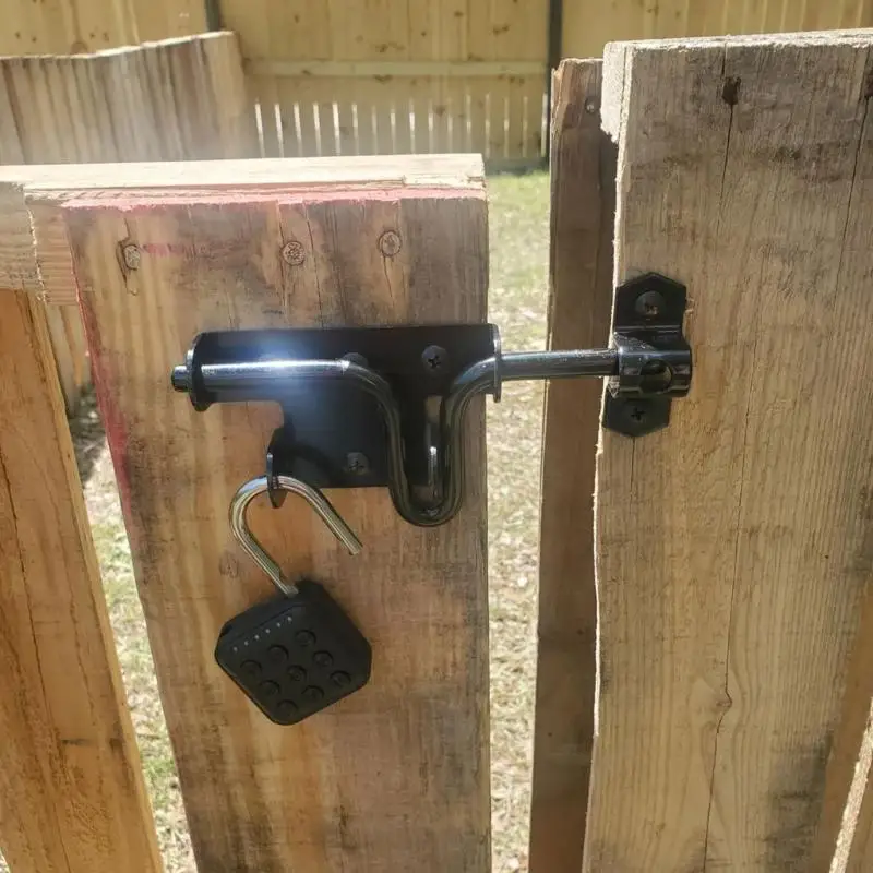 Loquets à boulon coulissant robustes pour portail porte, avec trou verrouillage, boulon coulissant s