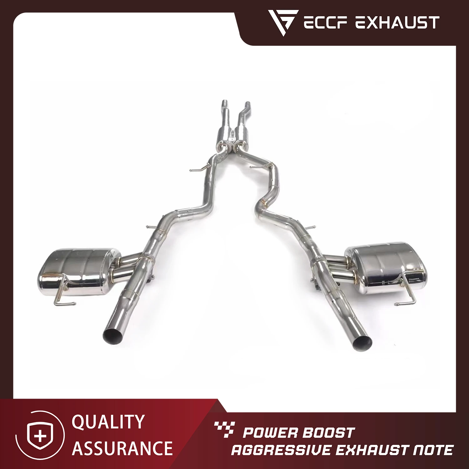 

Sporty Exhaust Sound ECCF SUS304 Valved Catback Exhaust for Range Rover Velar 3.0 Performance Upgrade Easy Installation