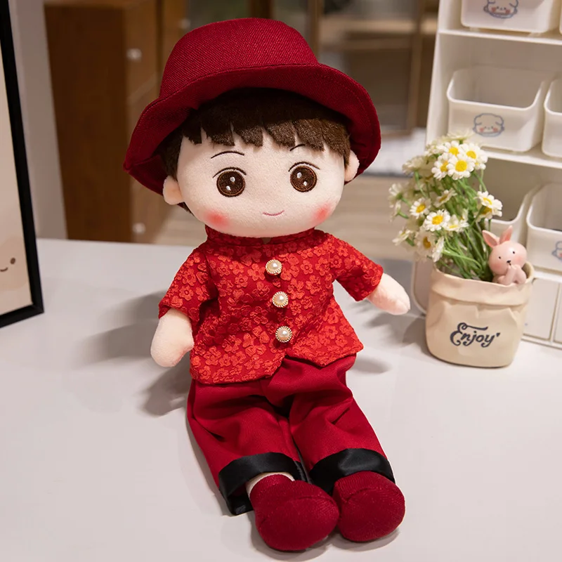 Kawaii Plush Girl Dolls  Soft Stuffed Dolls Lovely Plush Toys Girl Toys Kids Birthday  Gift Hat Skirt Sweetheart Rag Doll