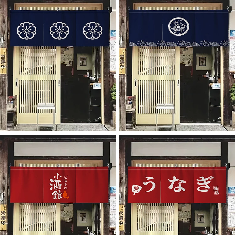 

Japanese Style Horizontal Curtain Storefront Kitchen Partition Sushi Restaurant Decoration Doorway Curtain Noren