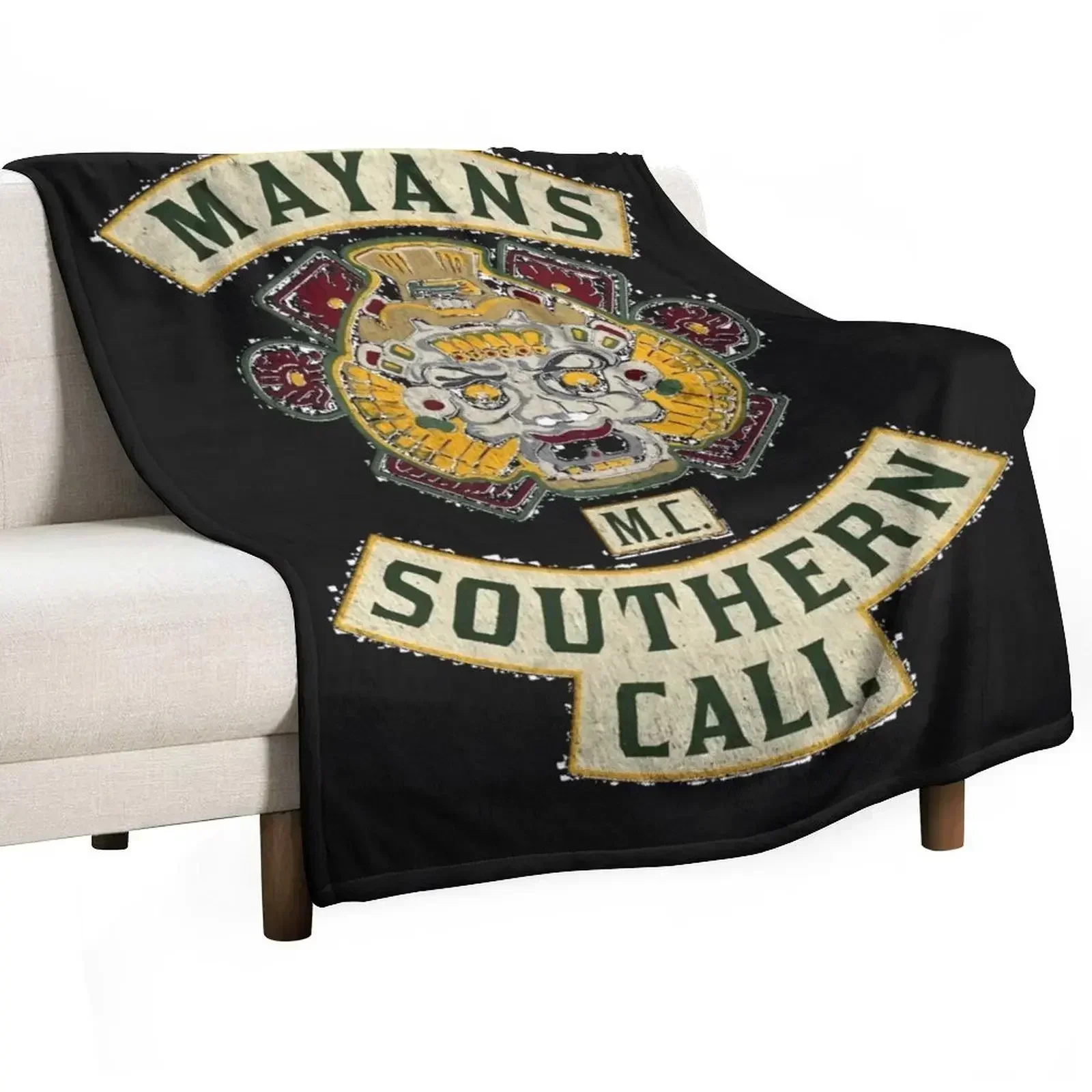Mayans MC Throw Blanket Nap Luxury St Picnic Blankets For Baby Beach valentine gift ideas Blankets