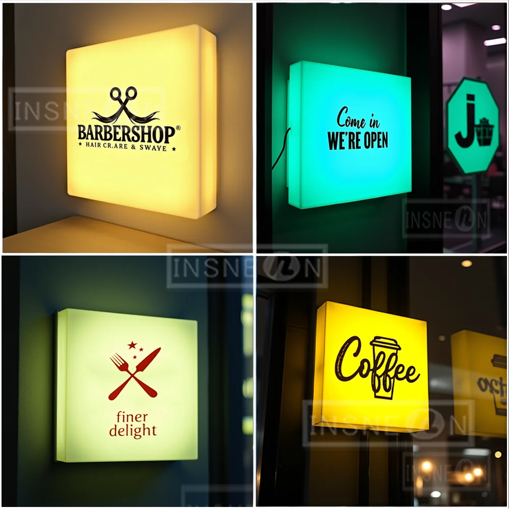 Custom LED Sign LightBox Fresh Bakery Front Lit Signage Business Outdoor Advertising Acrylic Illuminated Logo Shop Wall Decor view 5