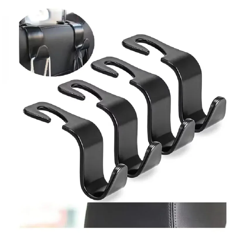 1/2/4/8pcs Car Seat Back Storage Hook Vehicle Headrest Organizer Hanger Storage Hook For Groceries Bag Handbag Car Purse Hanger