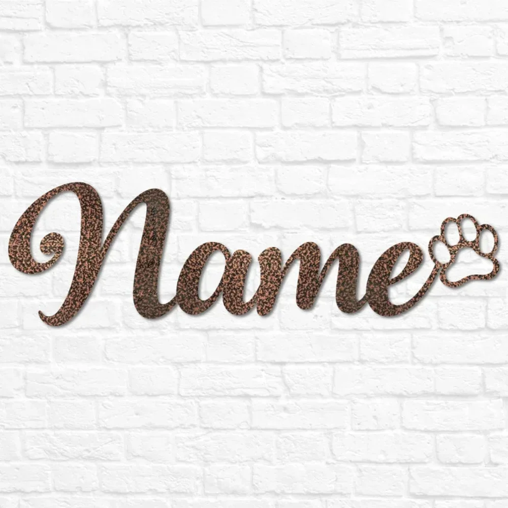 Personalized with Paw Custom Metal Dog Décor Name Sign for Mom Dad Pet Loss Gift Memorial  Mouse perez Espoir