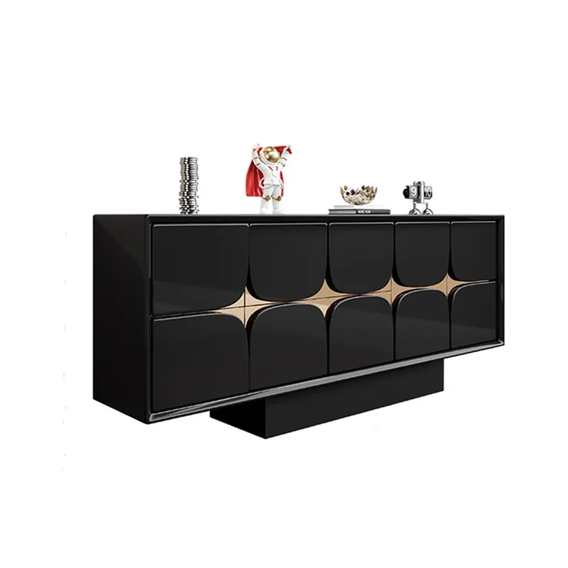 LTT Italian-style light luxury entryway cabinet, modern minimalist solid wood decorative cabinet, bedroom footboard