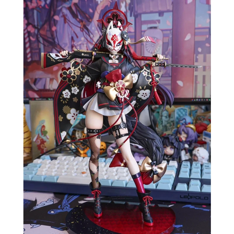 

Фигурка Лисы Сака Розуза, аниме-товары, кимоно, чудовое ухо, красивая девушка, аниме-игра, модель, украшение для стола, милый праздничный подарок