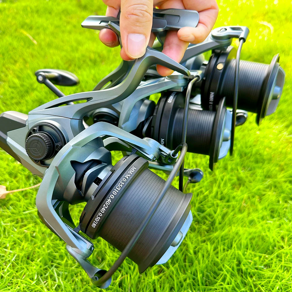 Серия 9000, 12000, 14000, металлическая катушка для джиговой ловли, троллинга, дальнего выстрела и соленой воды, серфинг, большая морская спиннинговая рыболовная катушка