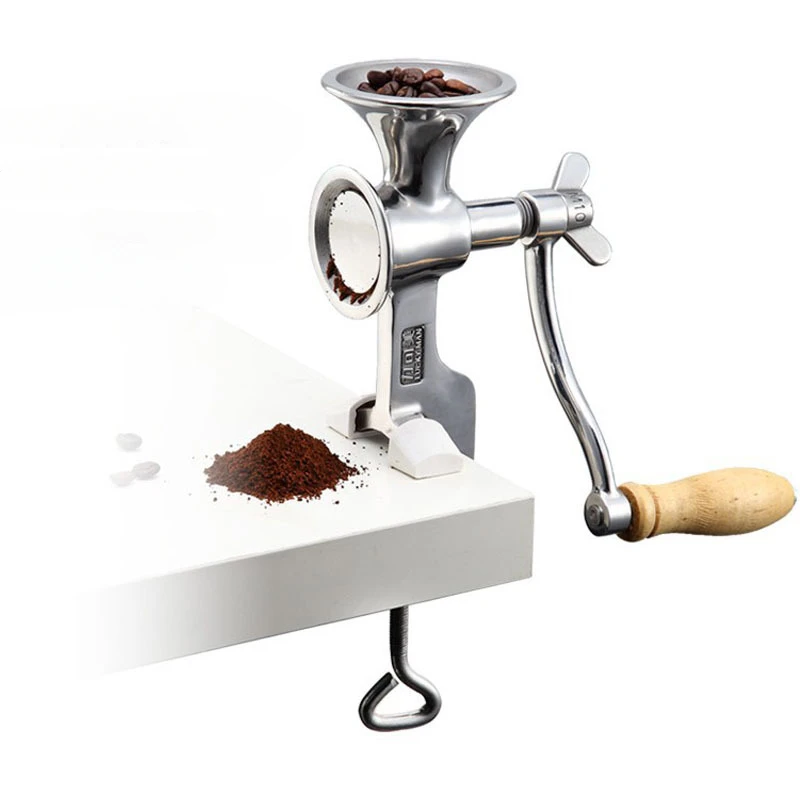 

Hand Grain Grinder Mill Corn Wheat Countertop Clamp Grain Crusher Machine Manual Iron Grain Mill Coffee Grinder Home Kitchen Use