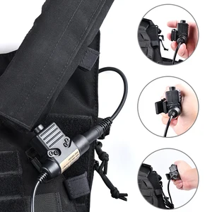 Wadsn Tactical Military U94 PTT für Kommunikation Headset Comtac Enarm Fit Motorola Midland Baofeng Kenwood Plug Walkie Talkie 10 Hauptverkaufs -Headset mit Motorola Draht - №9