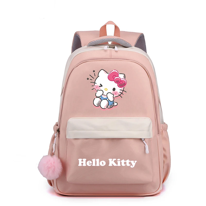 

MINISO Sanrio Hello Kitty милый рюкзак для подростков Harajuku модная школьная сумка для девочек-студенток рюкзак Mochila