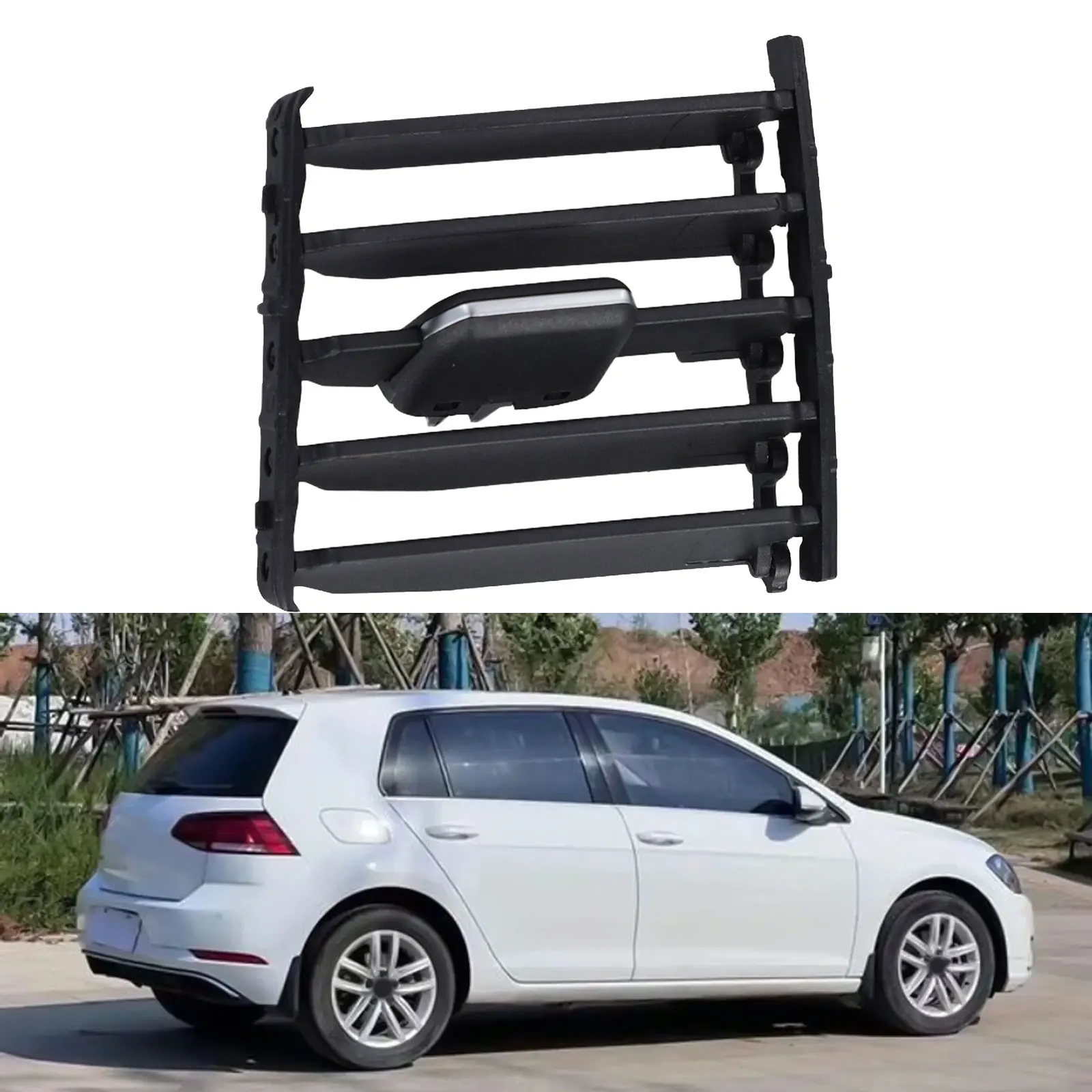 

Rear Armrest Center AC Air Vent Grill Folding Clip Trim For Golf 7 7.5 2013-2020 AC Air Vent Grill Folding Clip Trim